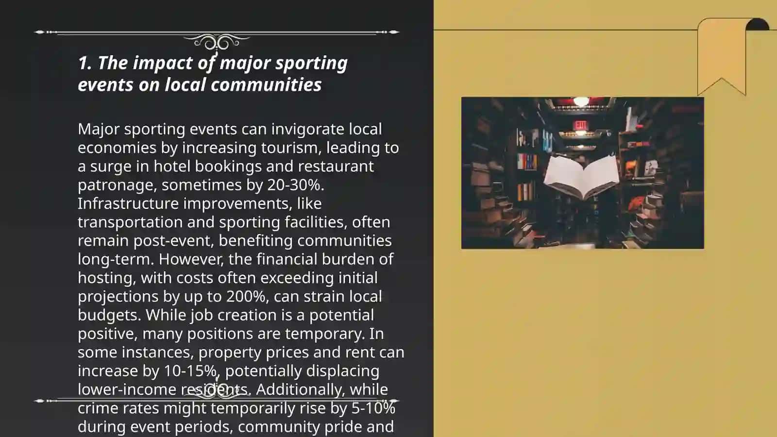 Impact of Major Sporting Events on Local Communities 3