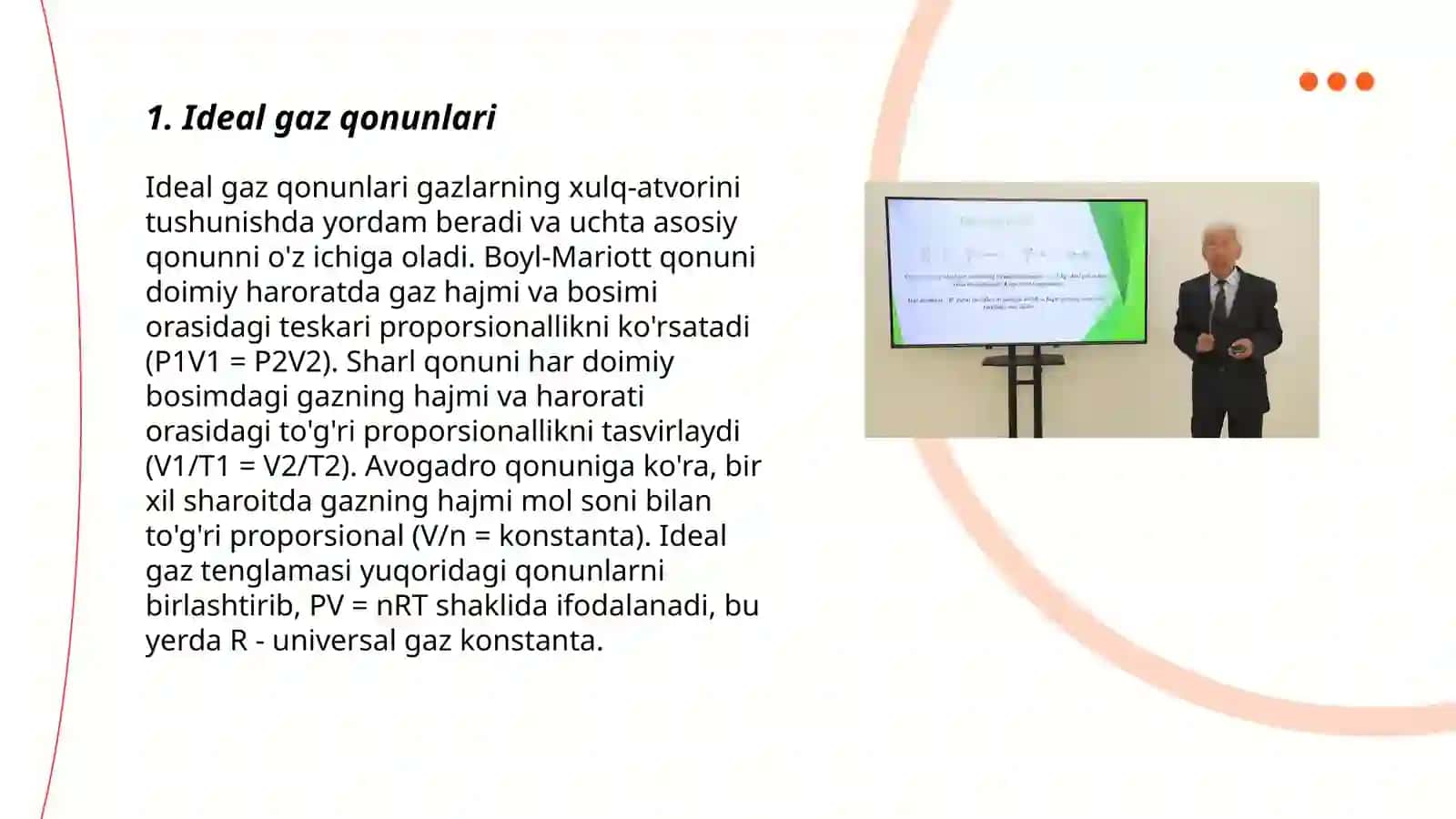Ideal gaz qonunlari 3