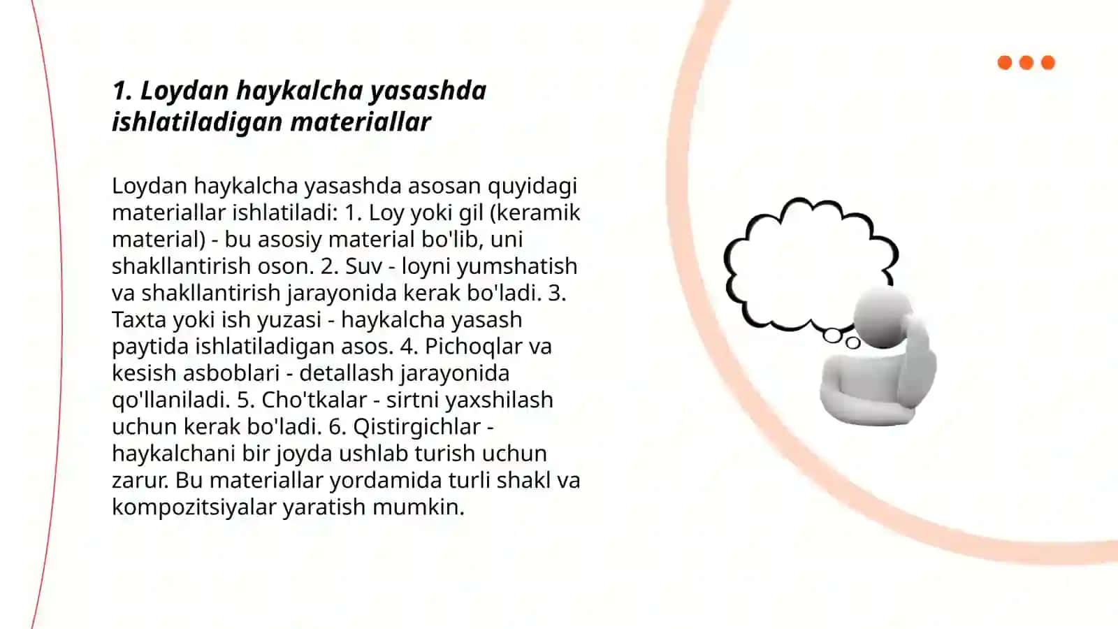 Loydan haykalcha yasash texnologiyasi 3