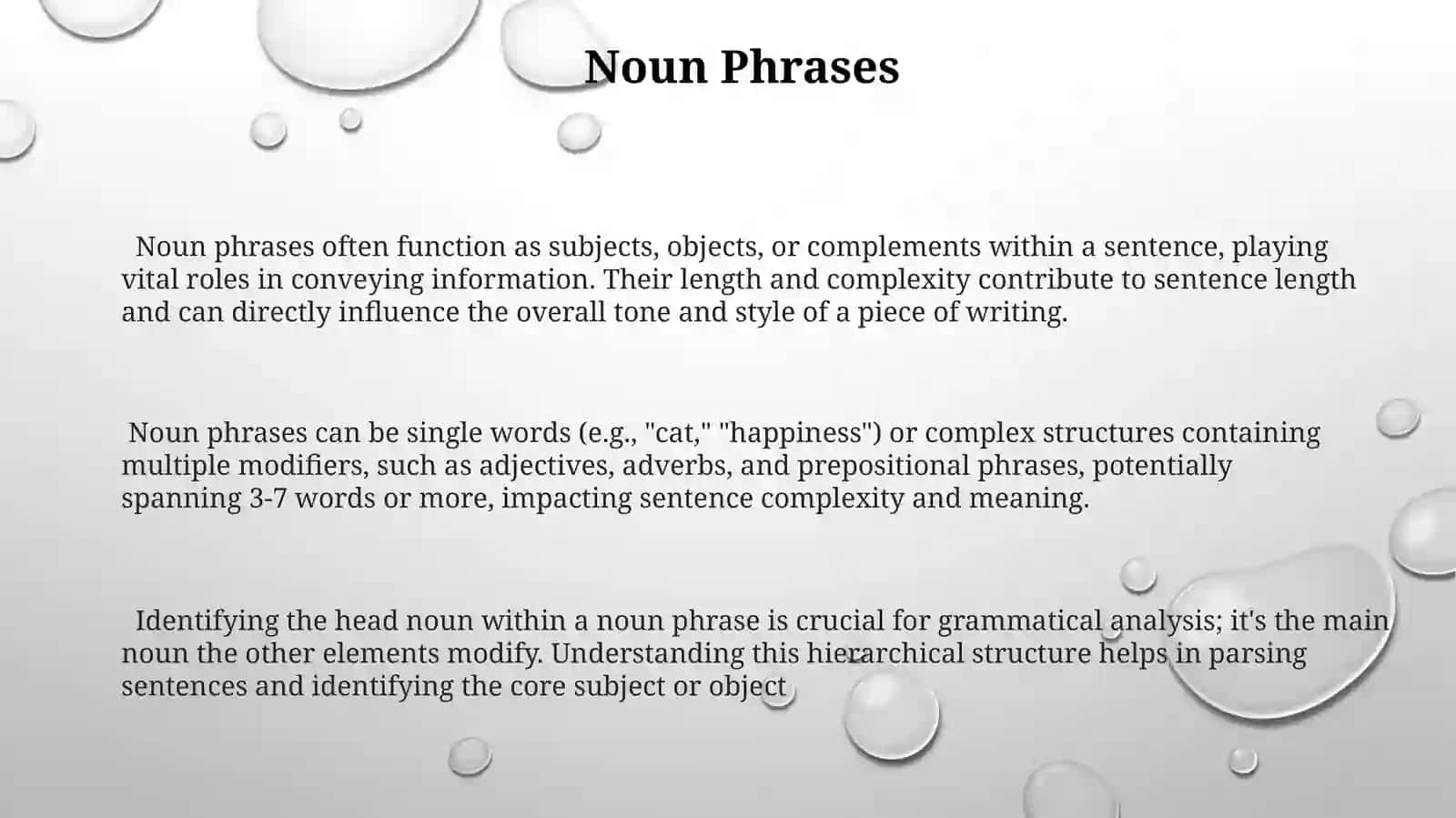 Noun Phrases and Clauses 3
