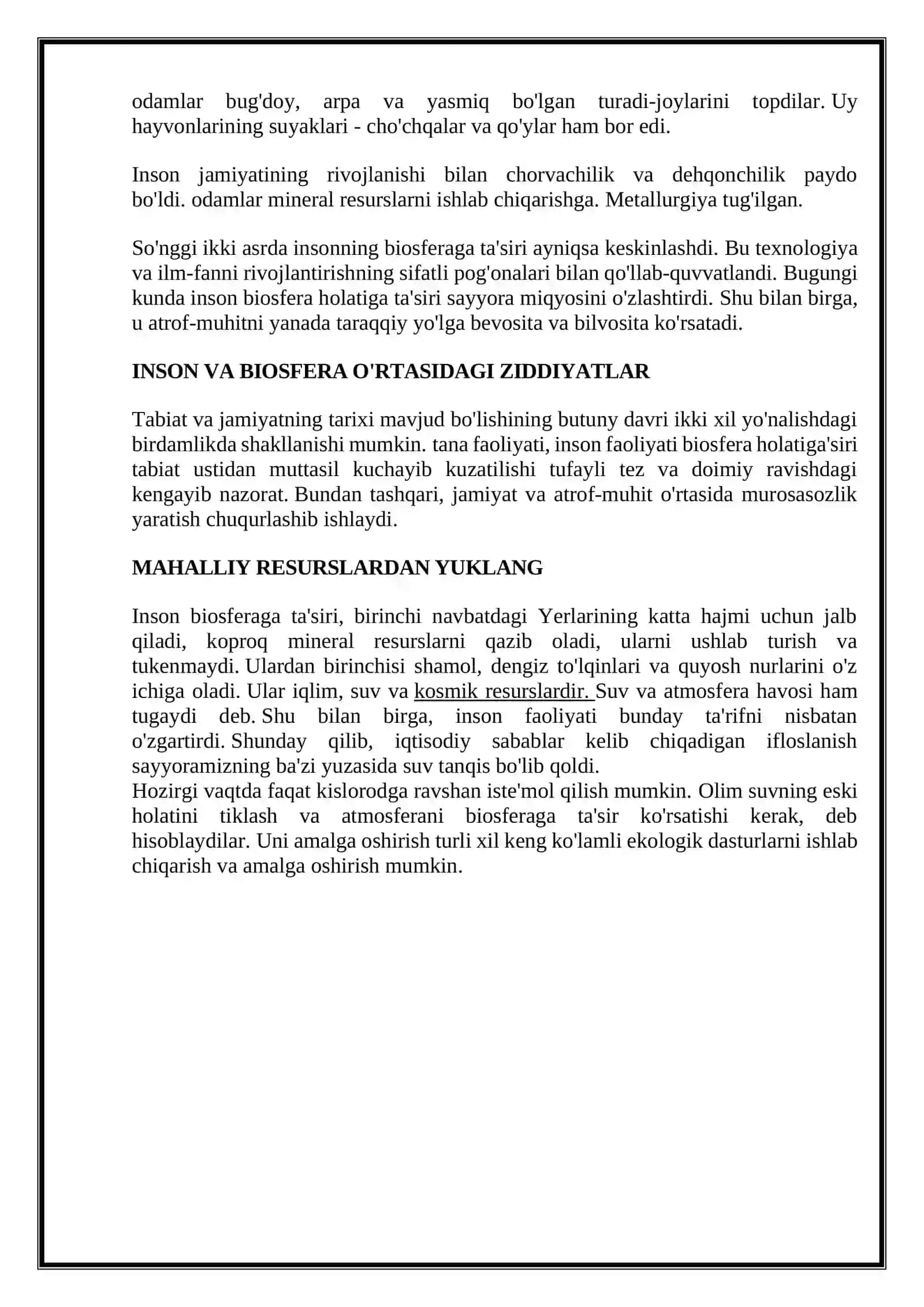 Biosferaning Insonga Biosferadagi Ta'siri 3