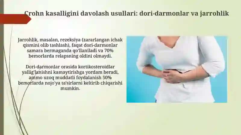 Crohn kasalligini davolash usullari 3
