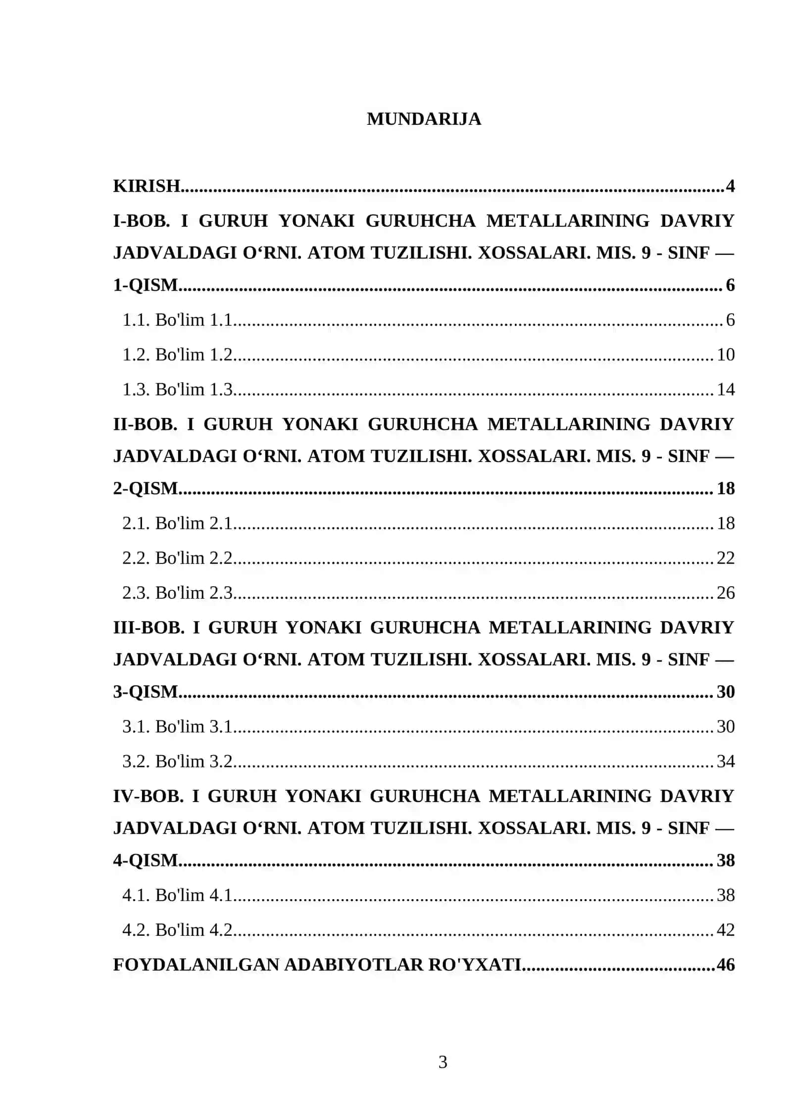 I GURUH YONAKI GURUHCHA METALLARINING DAVRIY JADVALDAGI O‘RNI. ATOM TUZILISHI. XOSSALARI. MIS. 9 - SINF 3