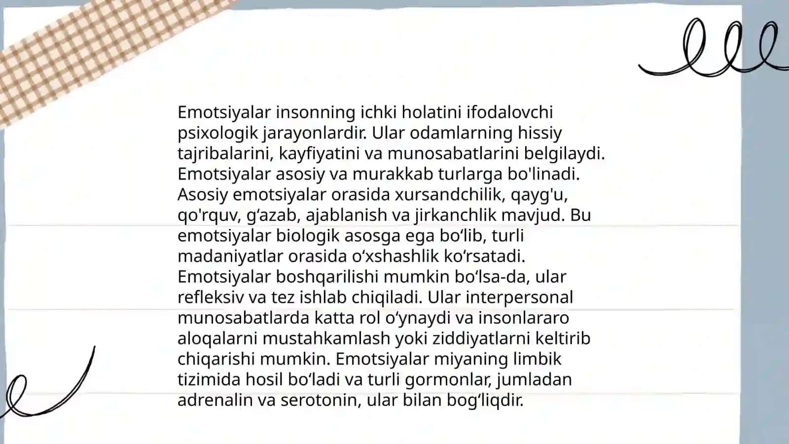 Emotsiya tushunchasi va uning turglari 3