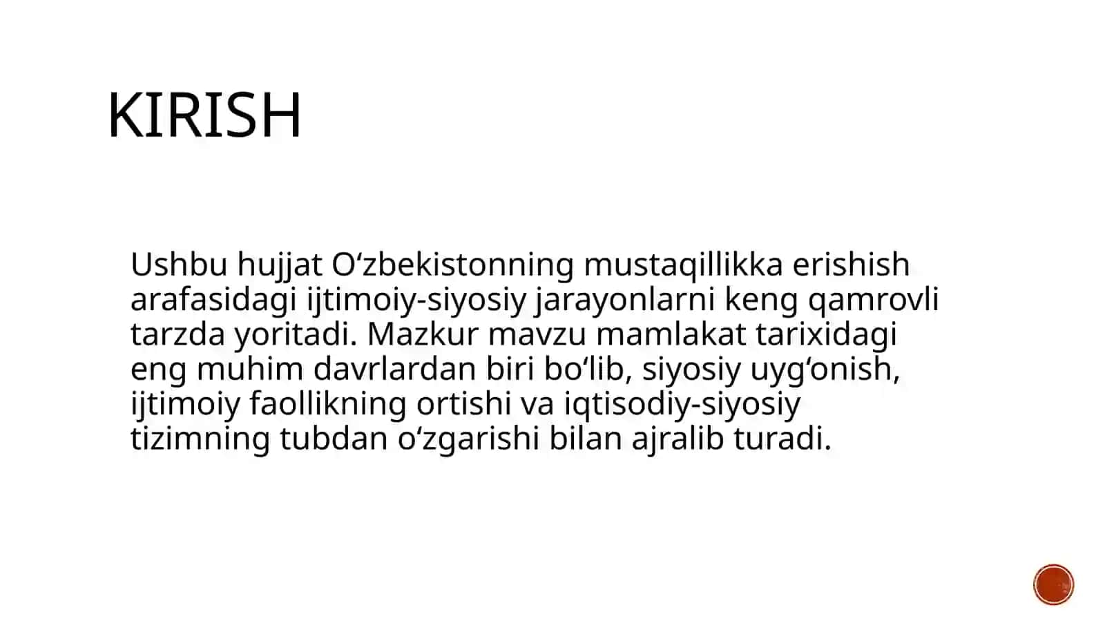 Mustaqillik yillaridagi O’zbekistonda ijtimoiy-iqtisodiy jarayonlar 3