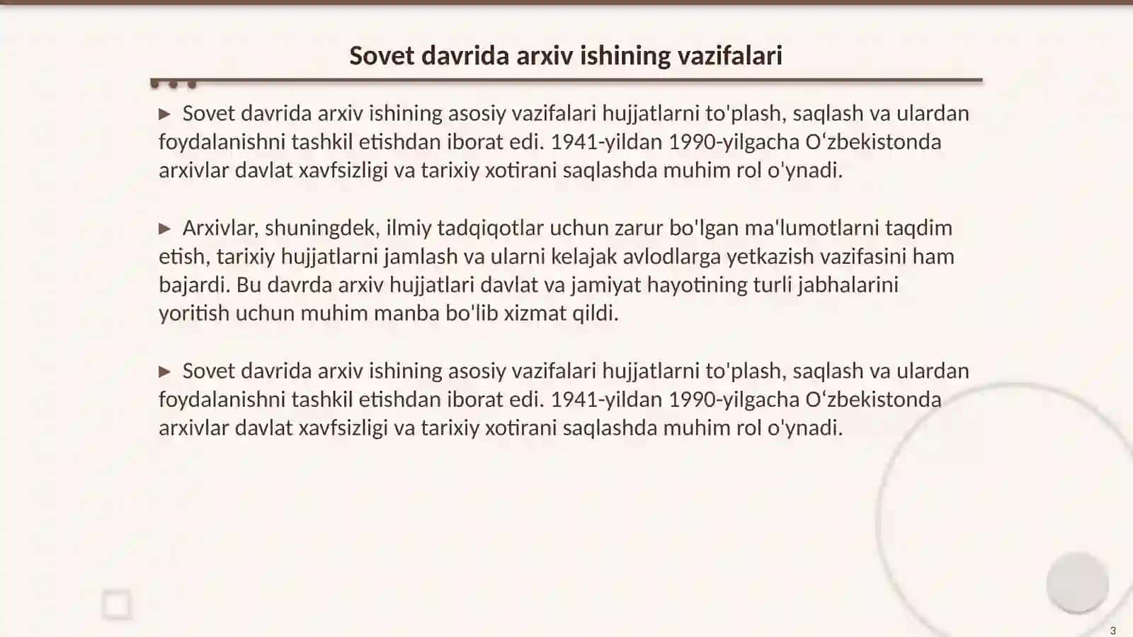 1941-1990 yillarda Oʻzbekistonda arxiv ishi 3