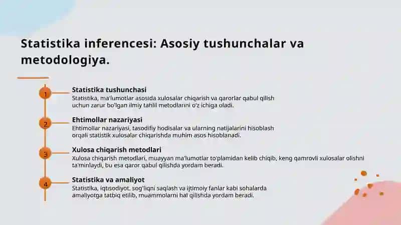Statistika inferencesi asoslari 3