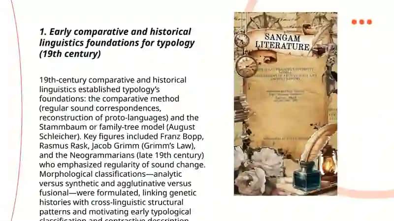 Historical background of typological investigation 3