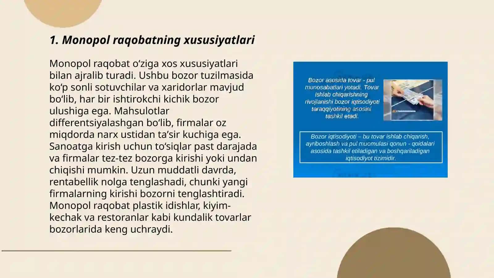 Monopol Raqobat va bozor samaradorligi 3