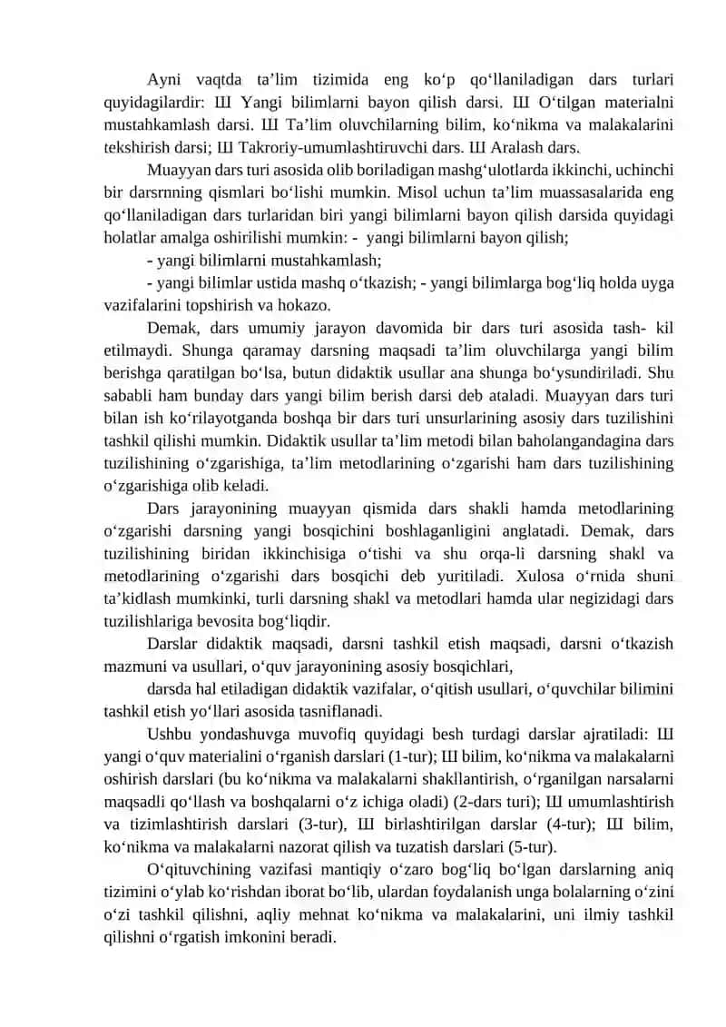 Ta'limning tashkiliy shakllari, metod va vositalari 3