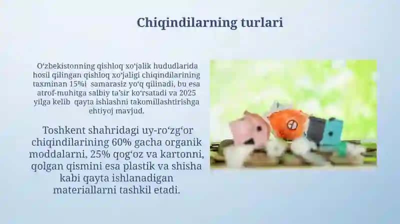 Chiqindi va chiqindisiz texnologiyalar 3