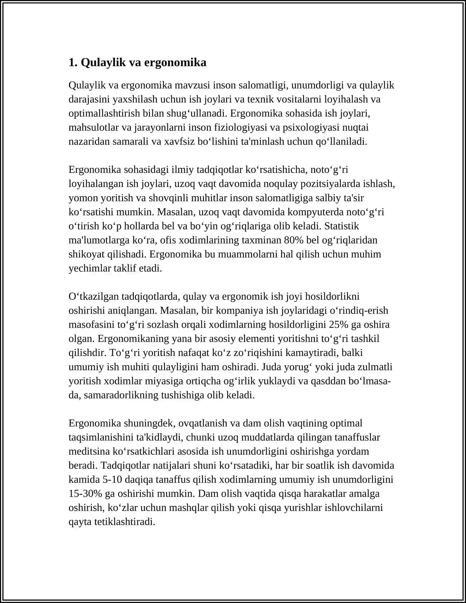 MEHMONXONALAR INTERYERIGA QOʻYILADIGAN TALABLAR 3