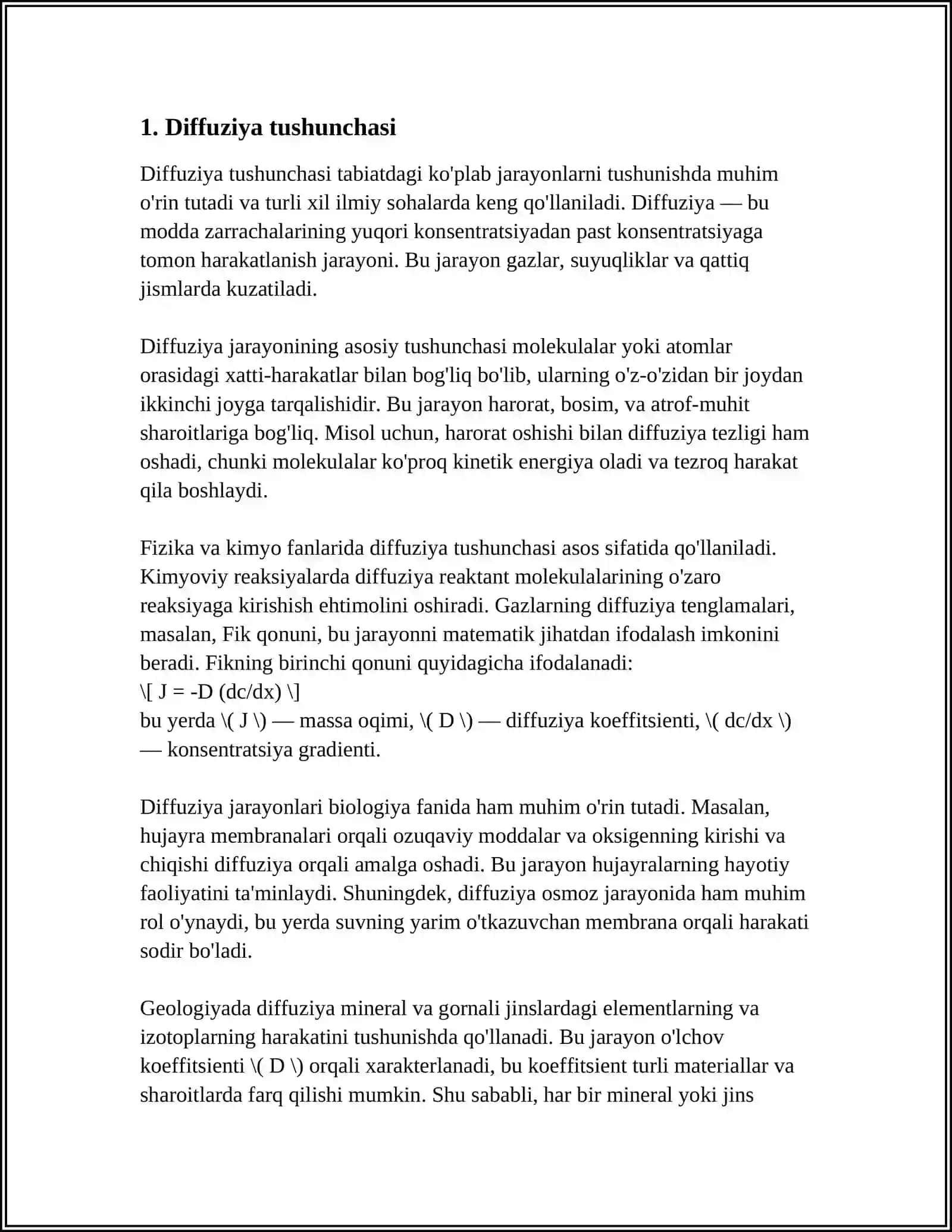 Diffuziya tushunchasi 3
