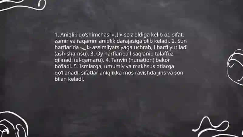 Arab tilida qoʻshimchalar 3