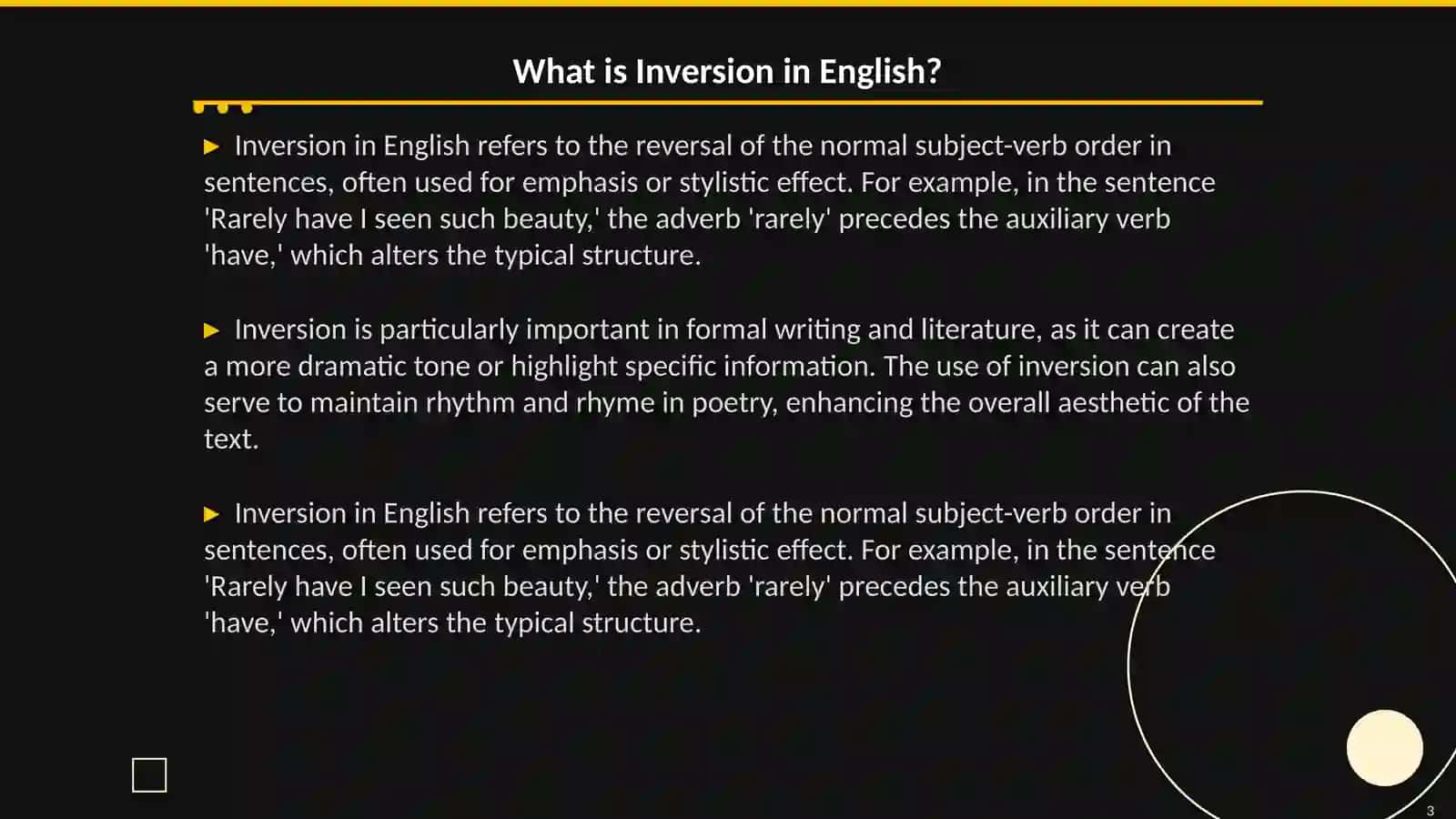 Inversion and ellipsis 3