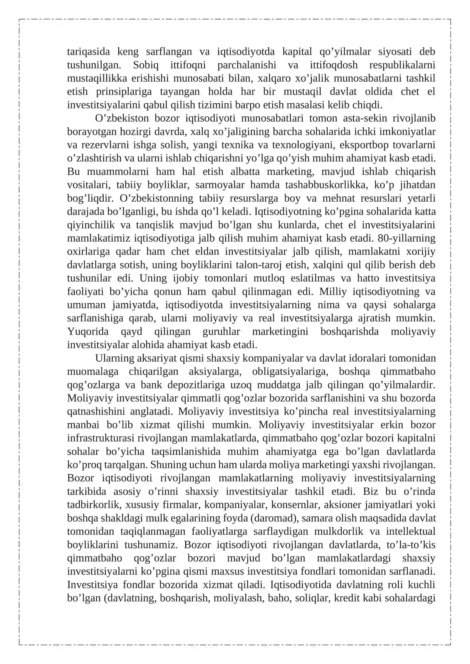 Investitsiyalar marketingi 3