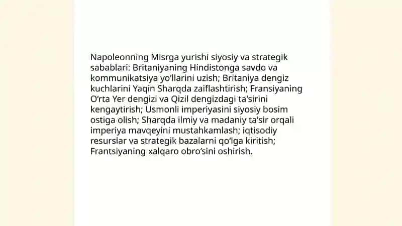 Napoleon Bonapartning Misrga yurishi 3