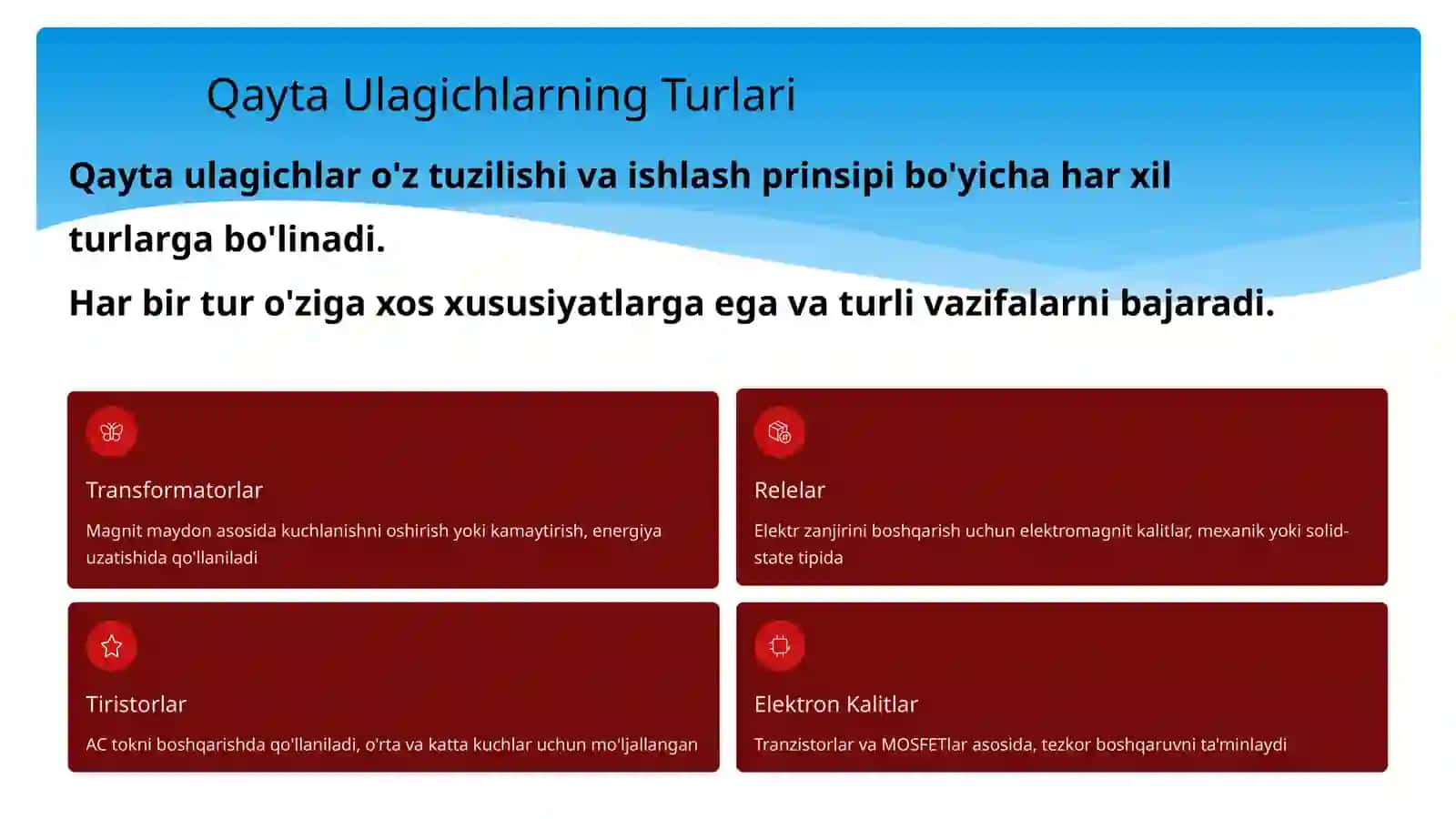 Qaytaulagichlar 3