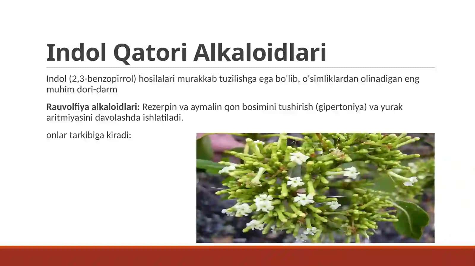Indol va imidazol qatori alkaloidlari 3
