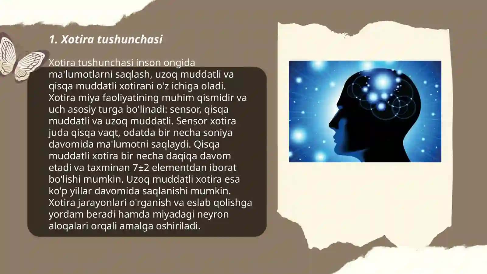 Xotira va uning jarayonlari 3