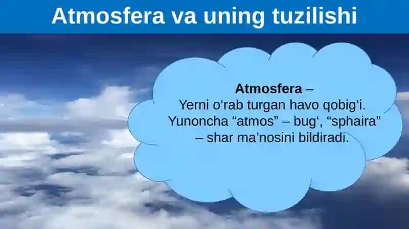 Atmosferaning tuzilishi 3