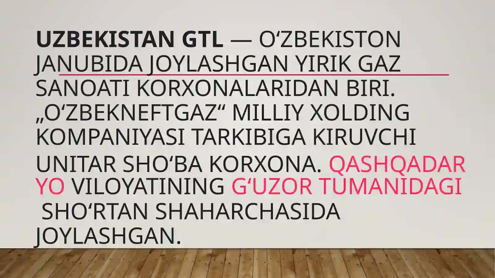 OʻzbekistonGTL zavodi 3