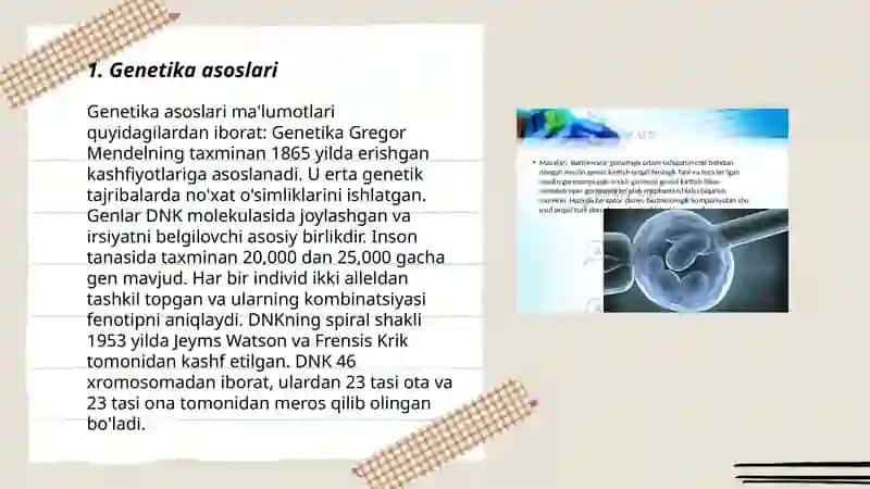 Antropogenetika. Odam irsiyatini o‘rganish usullari 3