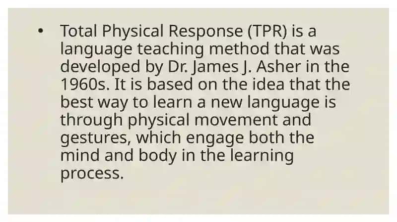 TPR method SUGGESTOPEDIA 3