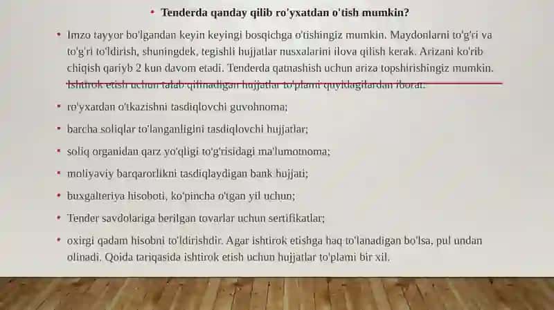 Kapital qurilishda tanlovni tashkil etish 3