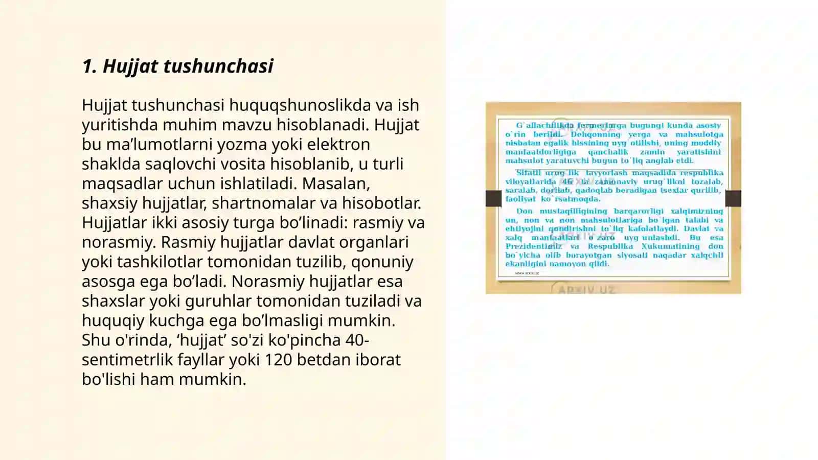Hujjat va uning turlari 3