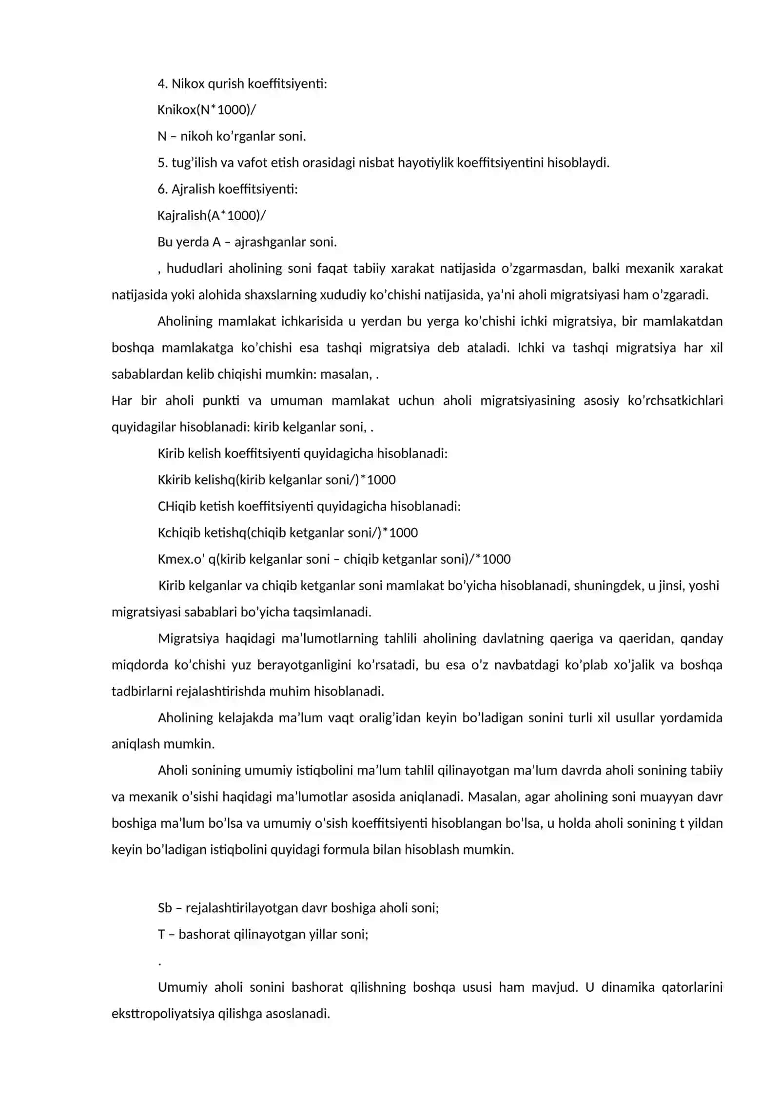 Aholi statistikasi 3