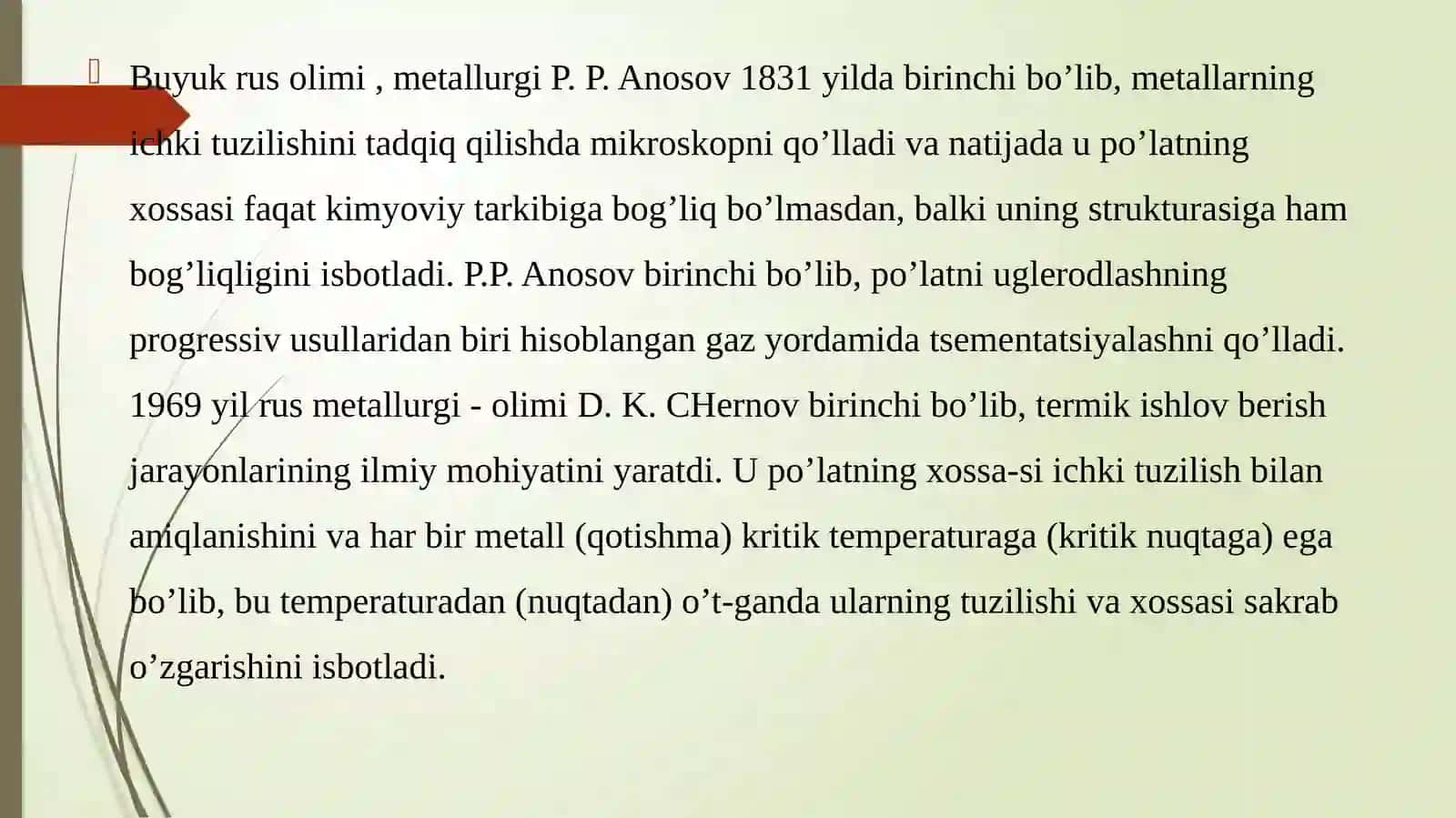 Metallar termik va kimyo viy ishlovberish 3