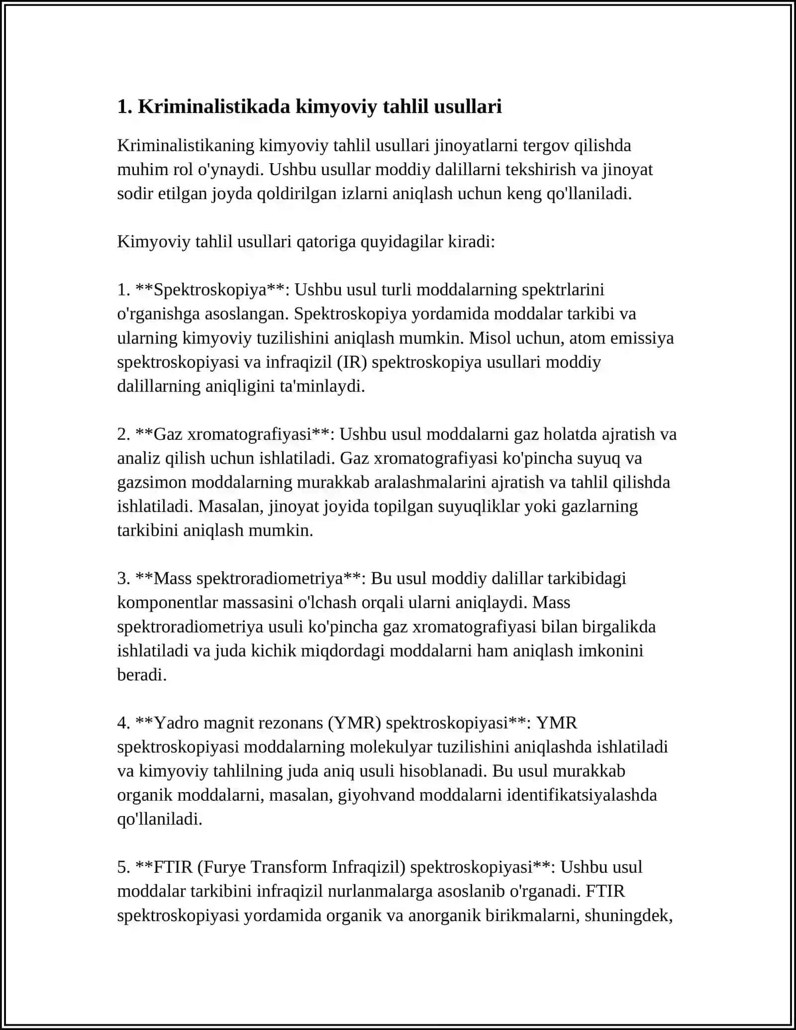 KREMINIALISTIKADA KIMYONING OʻRNI 3