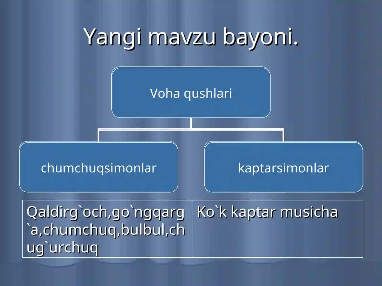 Qushlarning xilma-xilligi. Voha va cho`l qushlari 3