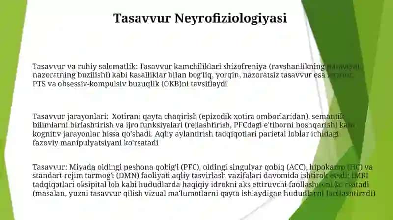 Tasavvur va ruhiy salomatlik 3