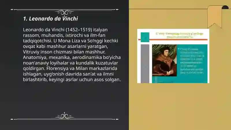 Ğarbiy Yevropadag Uyğonish davri buyuk siymolari 3