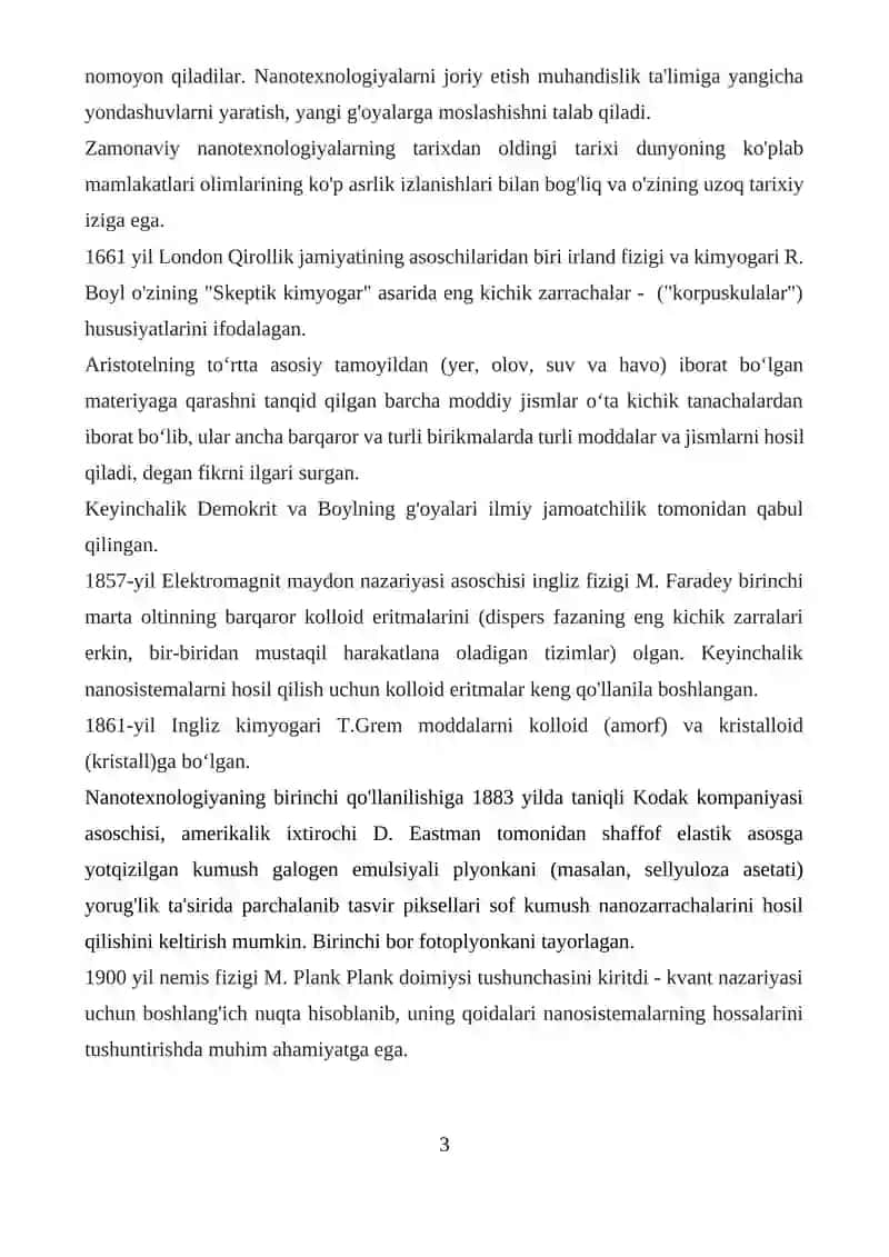 Nanotexnologiyaning shakllanish tarixi 3