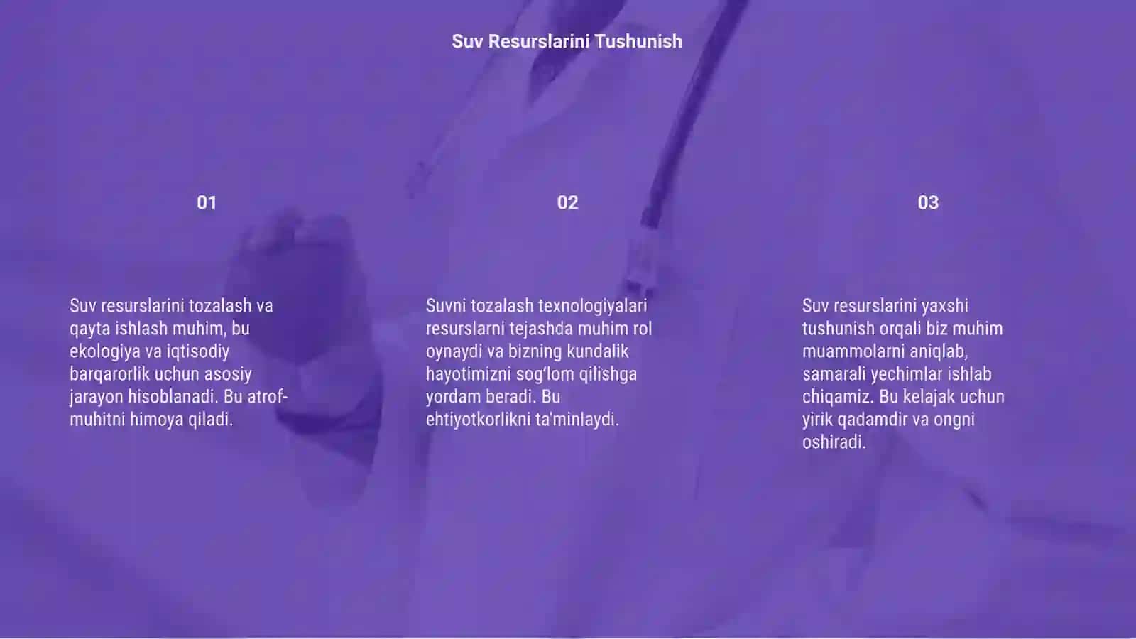 Suv resurslarini tozalab qayta qo‘llash 3