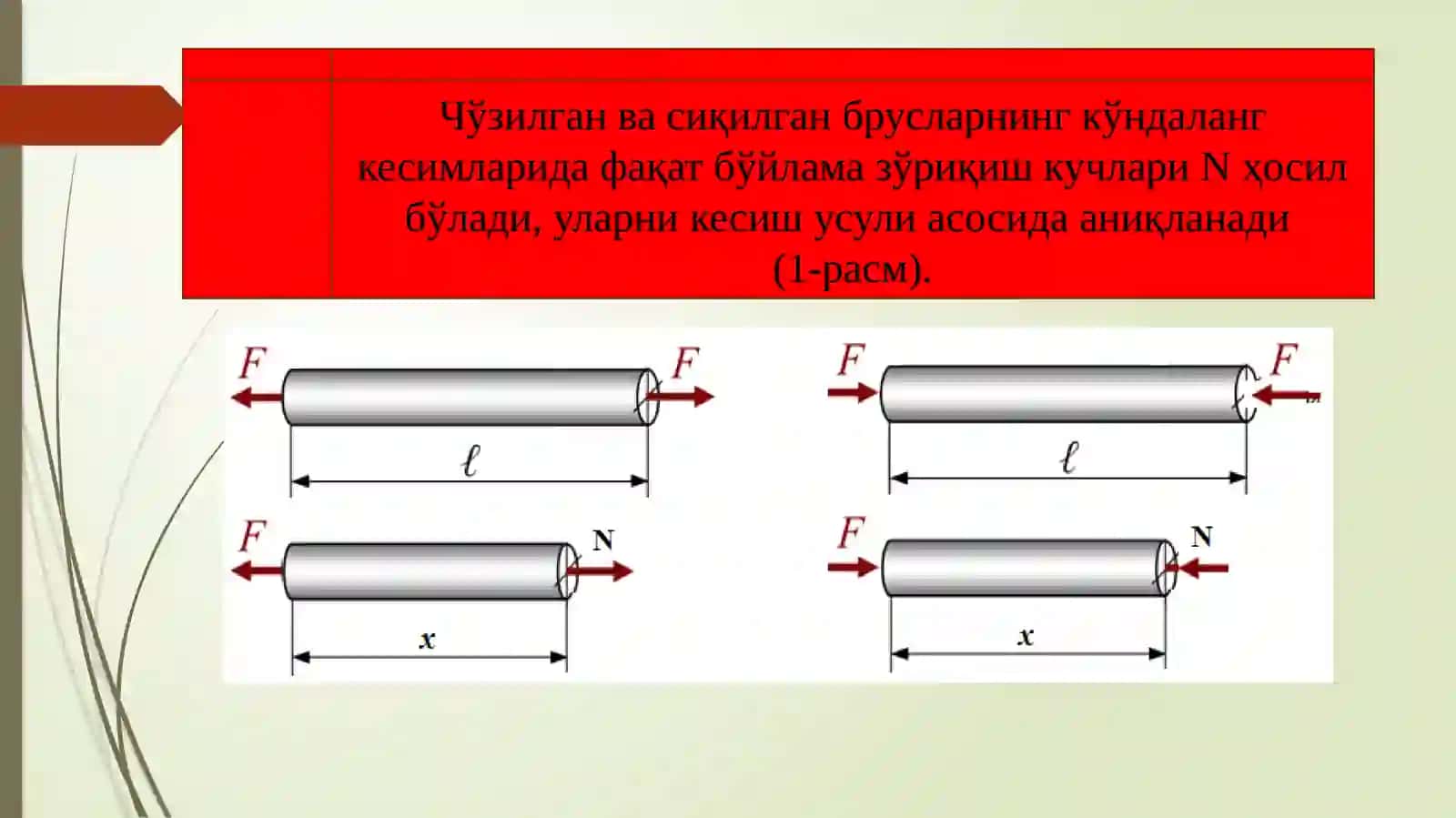 ҚУРИЛИШ МЕХАНИКАСИ (МАТЕРИАЛЛАР ҚАРШИЛИГИ) 3