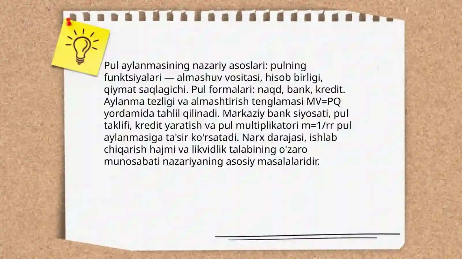 Pul aylanmasi 3