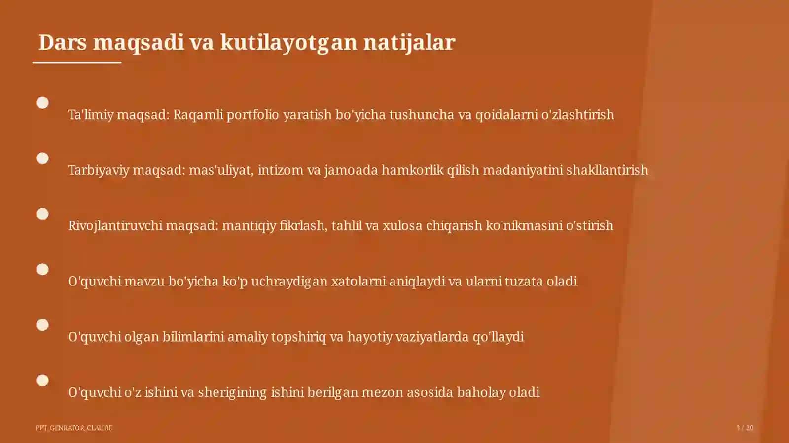 Raqamli portfolio yaratish 3