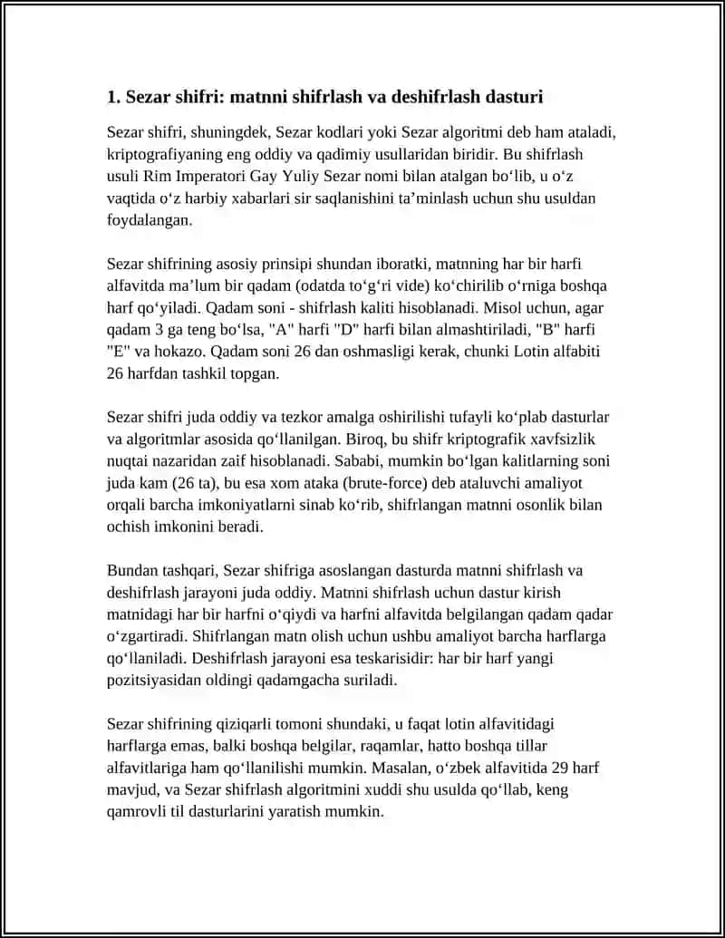 Sezar shifri 3