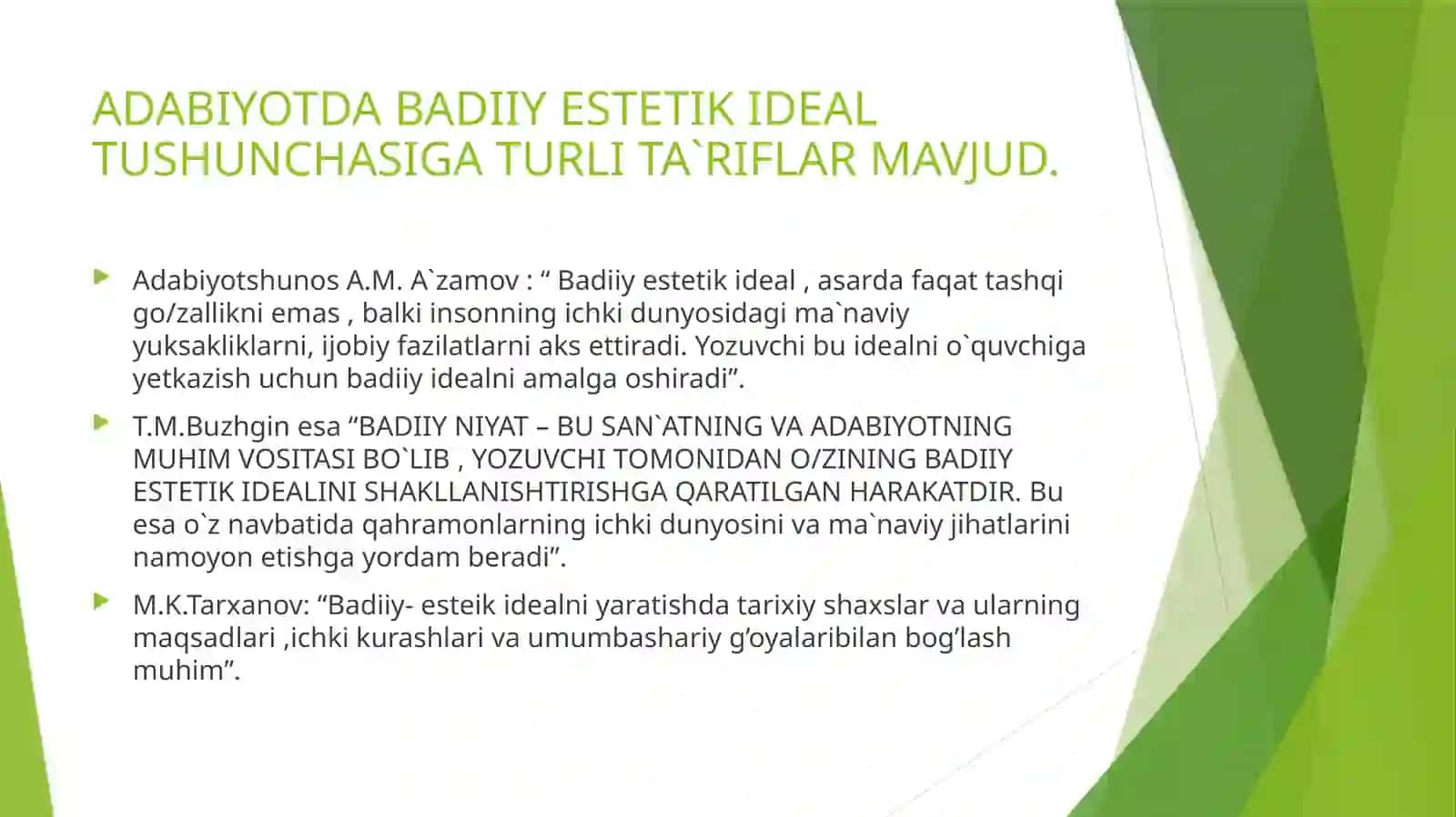 Badiiy Estetik Ideal 3