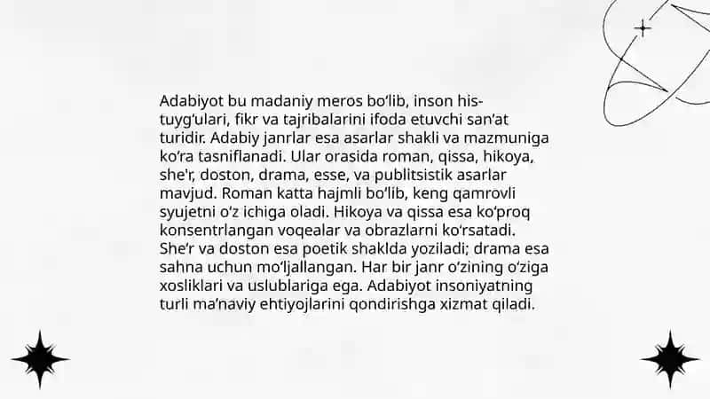 Fitratning "Adabiyot qoidalari" kitobini o'rganish 3