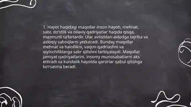 Oʻzbek xalq maqollari 3