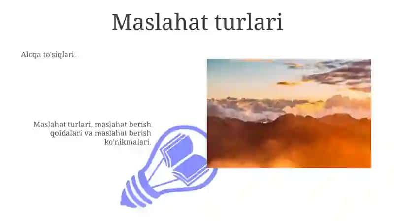 Maslahat turlari 3