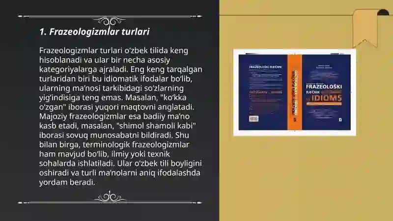 Frazeologizmlar turlari 3