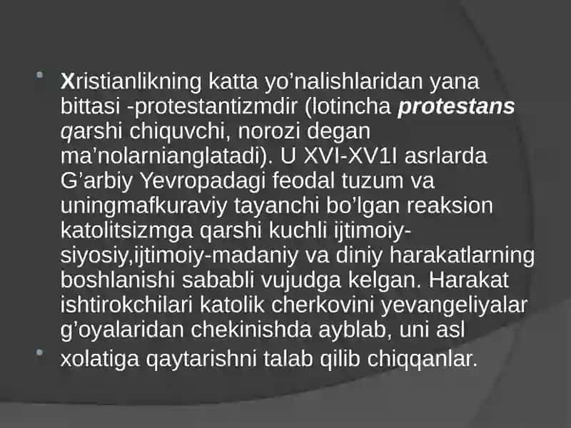 Reformatsiyaning Yevropa ga yayilishi 3