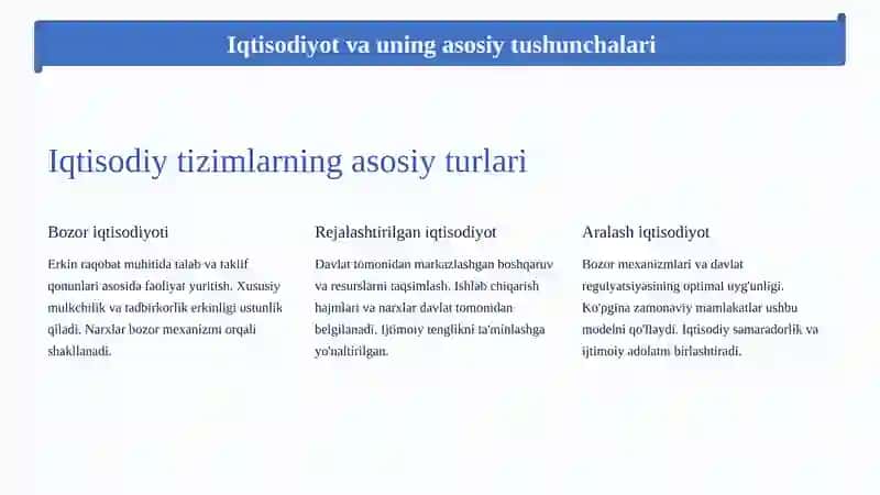 Iqtisodiy sohaning tipologiyasi va konsepsiyasi 3