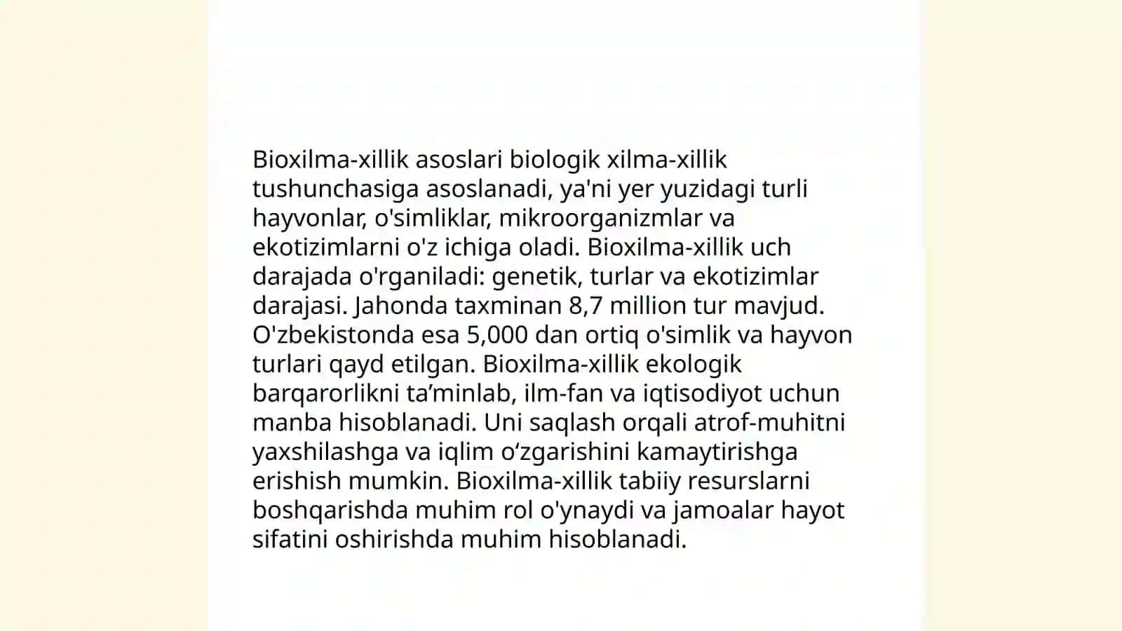 Bioxilma-xillik asoslari 3